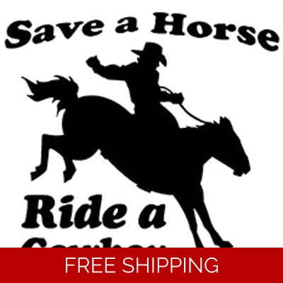 Save a Hirse Ride a Cowboy Die Cut Vinyl Decal sticker Save a Hirse Ride a Cowboy Die Cut Vinyl Decal sticker